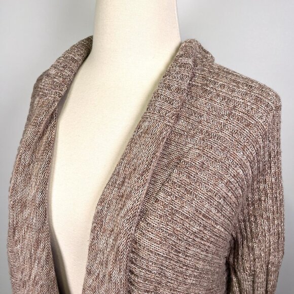 Peruvian Connection Pima Cotton Open Front Cardigan Shawl Collar Knit *READ - Picture 4 of 7